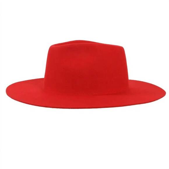 NEW AMERICAN HAT MAKERS women\'s rancher fedora hat in red main image 5
